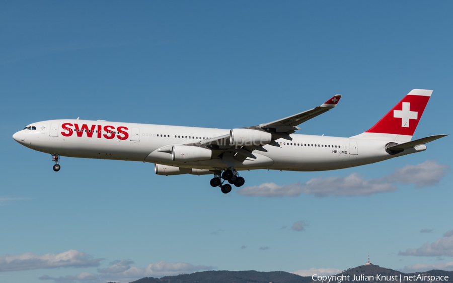 Swiss International Airlines Airbus A340-313X (HB-JMD) | Photo 149153