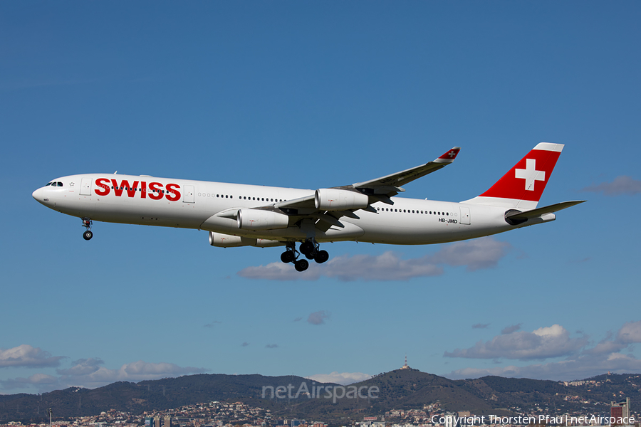 Swiss International Airlines Airbus A340-313X (HB-JMD) | Photo 149467