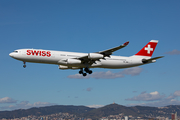 Swiss International Airlines Airbus A340-313X (HB-JMD) at  Barcelona - El Prat, Spain