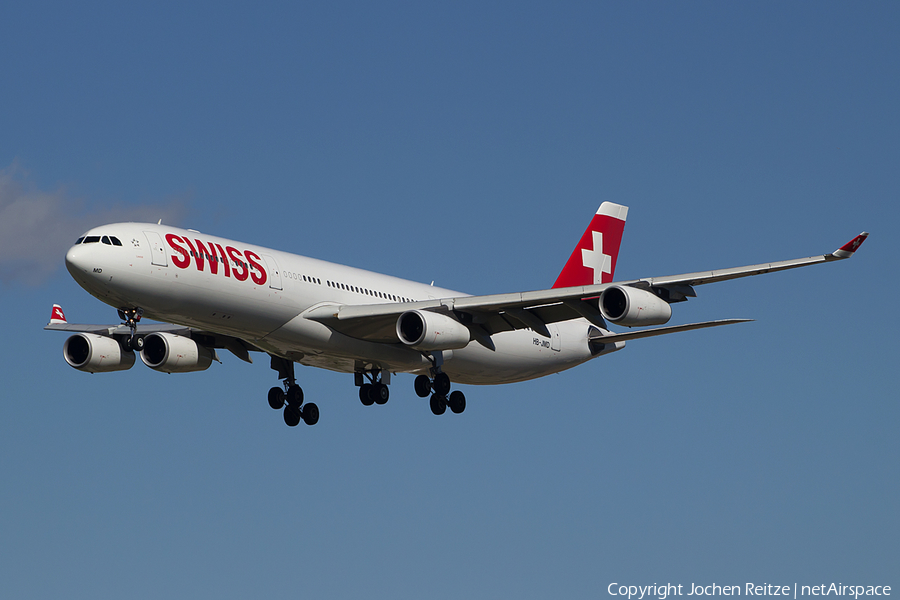 Swiss International Airlines Airbus A340-313X (HB-JMD) | Photo 150779