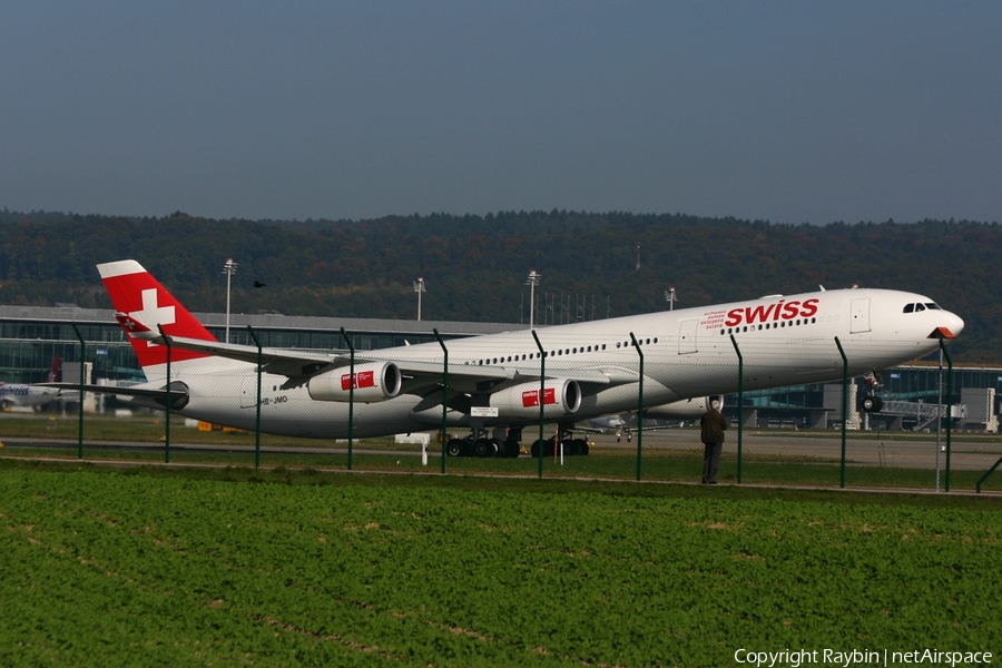 Swiss International Airlines Airbus A340-313X (HB-JMD) | Photo 549911