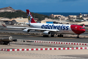 Edelweiss Air Airbus A340-313E (HB-JME) at  Gran Canaria, Spain