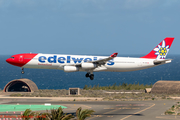 Edelweiss Air Airbus A340-313E (HB-JME) at  Gran Canaria, Spain