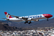 Swiss International Airlines Airbus A340-313E (HB-JME) at  Gran Canaria, Spain