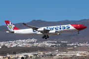 Swiss International Airlines Airbus A340-313E (HB-JME) at  Gran Canaria, Spain