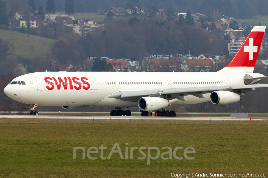 Swiss International Airlines Airbus A340-313E (HB-JME) | Photo 100955