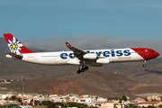 Edelweiss Air Airbus A340-313E (HB-JMF) at  Gran Canaria, Spain