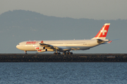 Swiss International Airlines Airbus A340-313E (HB-JMF) at  San Francisco - International, United States