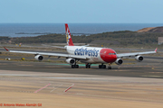 Edelweiss Air Airbus A340-313E (HB-JMG) at  Gran Canaria, Spain