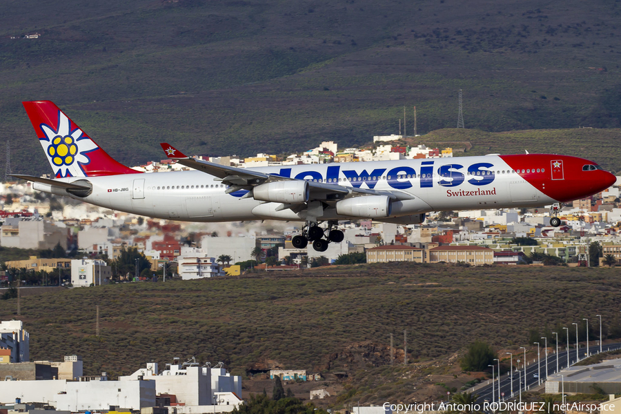 Edelweiss Air Airbus A340-313E (HB-JMG) | Photo 369311