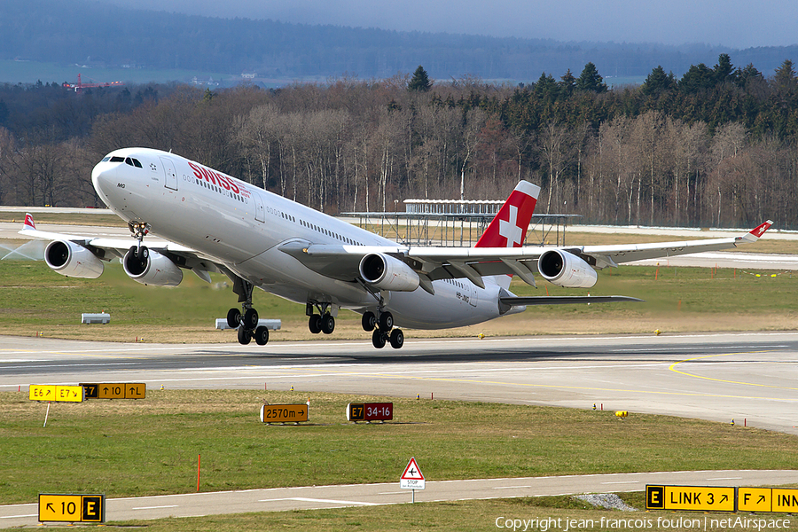 Swiss International Airlines Airbus A340-313E (HB-JMG) | Photo 101264