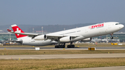 Swiss International Airlines Airbus A340-313E (HB-JMG) at  Zurich - Kloten, Switzerland