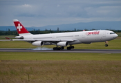 Swiss International Airlines Airbus A340-313E (HB-JMH) at  Vienna - Schwechat, Austria