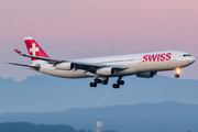 Swiss International Airlines Airbus A340-313E (HB-JMH) at  Zurich - Kloten, Switzerland