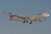 Swiss International Airlines Airbus A340-313E (HB-JMH) at  Zurich - Kloten, Switzerland