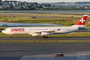 Swiss International Airlines Airbus A340-313E (HB-JMI) at  Boston - Logan International, United States