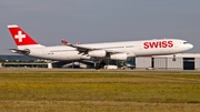 Swiss International Airlines Airbus A340-313E (HB-JMI) at  Dusseldorf - International, Germany