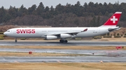 Swiss International Airlines Airbus A340-313E (HB-JMI) at  Tokyo - Narita International, Japan