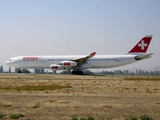 Swiss International Airlines Airbus A340-313E (HB-JMI) at  Santiago - Comodoro Arturo Merino Benitez International, Chile