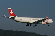 Swiss International Airlines Airbus A340-313E (HB-JMI) at  Zurich - Kloten, Switzerland