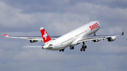 Swiss International Airlines Airbus A340-313X (HB-JMJ) at  Hamburg - Fuhlsbuettel (Helmut Schmidt), Germany