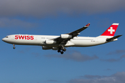 Swiss International Airlines Airbus A340-313X (HB-JMJ) at  Hamburg - Fuhlsbuettel (Helmut Schmidt), Germany