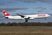 Swiss International Airlines Airbus A340-313X (HB-JMJ) at  Schwerin-Parchim, Germany