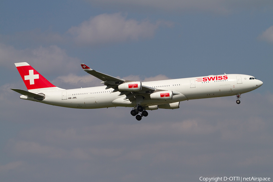 Swiss International Airlines Airbus A340-313X (HB-JML) | Photo 354457