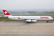 Swiss International Airlines Airbus A340-313X (HB-JMO) at  Zurich - Kloten, Switzerland