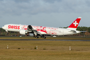 Swiss International Airlines Boeing 777-3DE(ER) (HB-JNA) at  Schwerin-Parchim, Germany