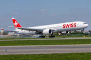 Swiss International Airlines Boeing 777-3DE(ER) (HB-JNB) at  Prague - Vaclav Havel (Ruzyne), Czech Republic