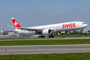Swiss International Airlines Boeing 777-3DE(ER) (HB-JNB) at  Prague - Vaclav Havel (Ruzyne), Czech Republic