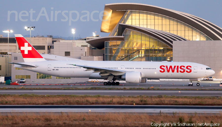 Swiss International Airlines Boeing 777-3DE(ER) (HB-JND) | Photo 114010