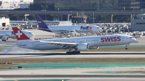 Swiss International Airlines Boeing 777-3DE(ER) (HB-JND) at  Los Angeles - International, United States