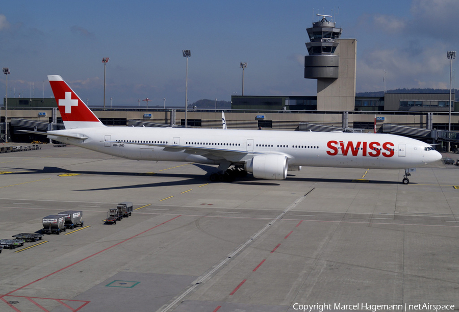 Swiss International Airlines Boeing 777-3DE(ER) (HB-JND) | Photo 160122