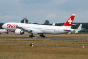 Swiss International Airlines Boeing 777-3DE(ER) (HB-JNE) at  Schwerin-Parchim, Germany