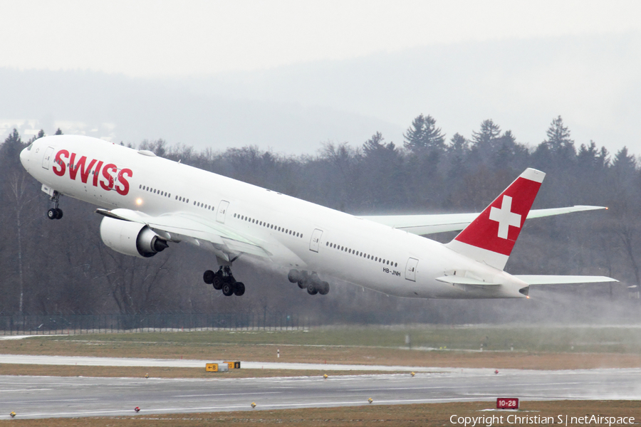 Swiss International Airlines Boeing 777-3DE(ER) (HB-JNH) | Photo 221610