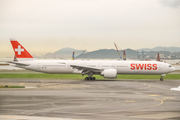Swiss International Airlines Boeing 777-3DE(ER) (HB-JNJ) at  Hong Kong - Chek Lap Kok International, Hong Kong