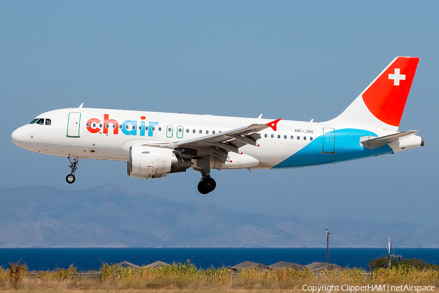 Chair Airlines Airbus A319-112 (HB-JOG) | Photo 417792