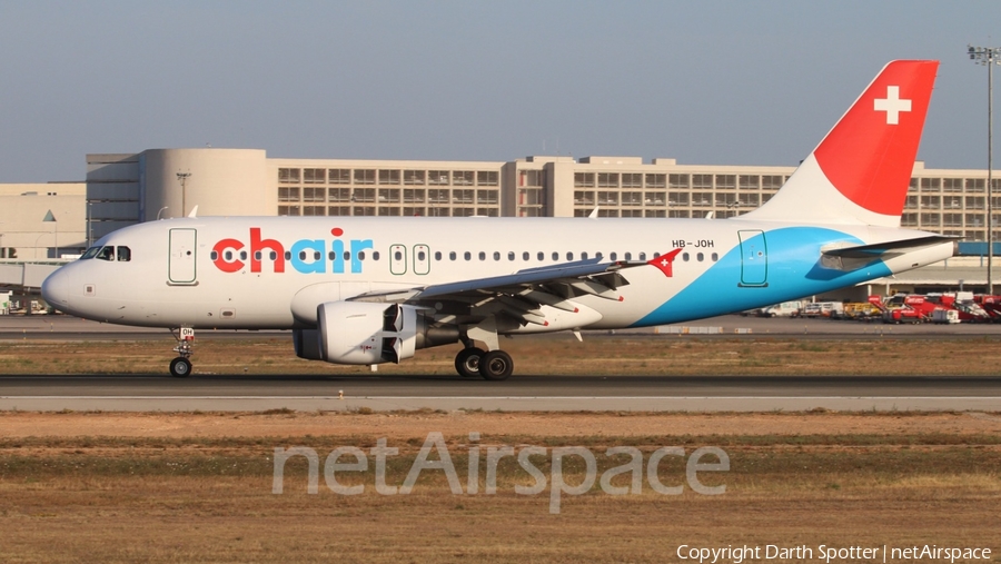 Chair Airlines Airbus A319-112 (HB-JOH) | Photo 329048