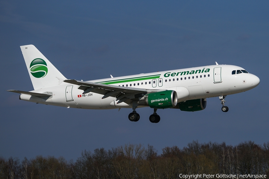 Germania Airbus A319-112 (HB-JOH) | Photo 103820