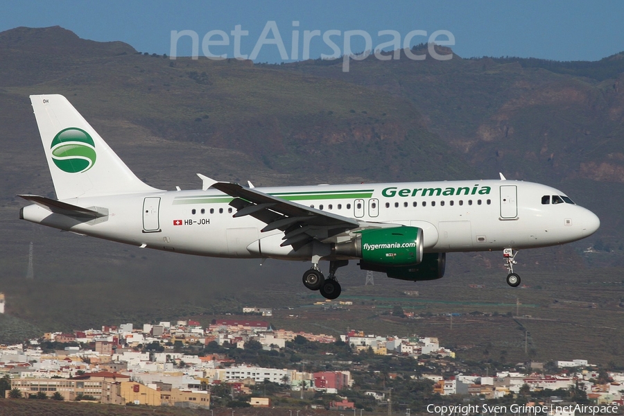 Germania Airbus A319-112 (HB-JOH) | Photo 316063