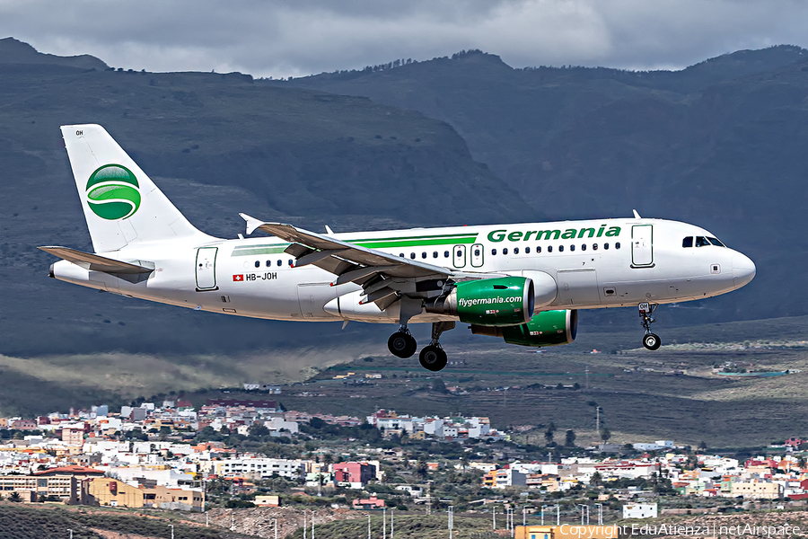 Germania Airbus A319-112 (HB-JOH) | Photo 353429
