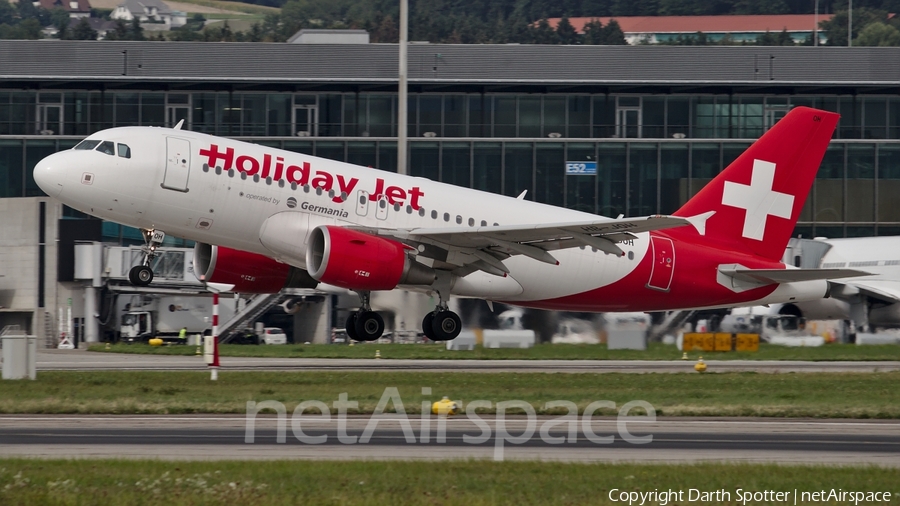 Germania Flug (Holiday Jet) Airbus A319-112 (HB-JOH) | Photo 231721