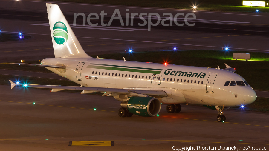 Germania Flug (Holiday Jet) Airbus A319-112 (HB-JOH) | Photo 284113