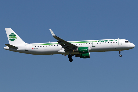 Germania Flug Airbus A321-211 (HB-JOI) at  Zurich - Kloten, Switzerland