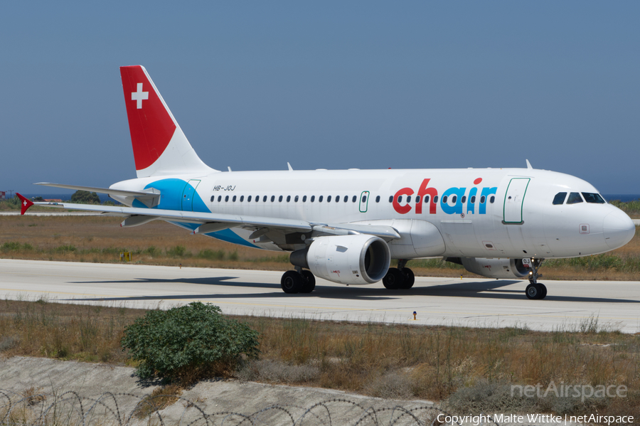 Chair Airlines Airbus A319-112 (HB-JOJ) | Photo 399937