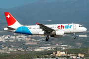 Chair Airlines Airbus A319-112 (HB-JOJ) at  Tenerife Sur - Reina Sofia, Spain