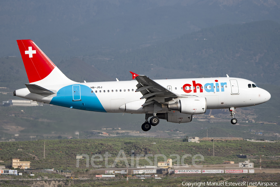 Chair Airlines Airbus A319-112 (HB-JOJ) | Photo 534738