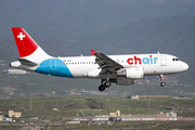 Chair Airlines Airbus A319-112 (HB-JOJ) at  Tenerife Sur - Reina Sofia, Spain